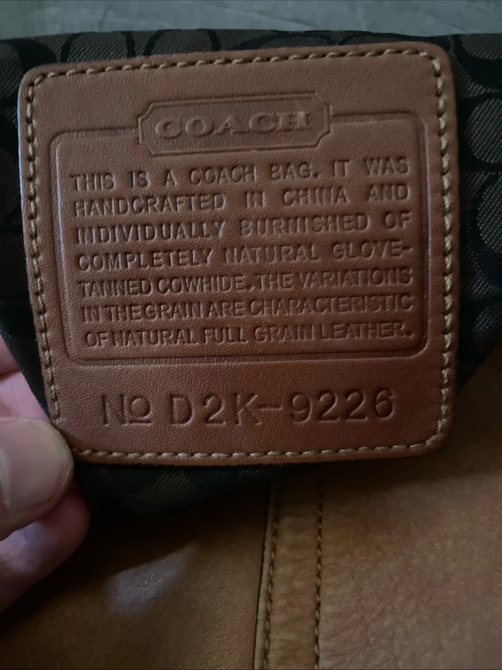 Vintage Coach Ergo British Tan Leather 9226 - Picture 6 of 7